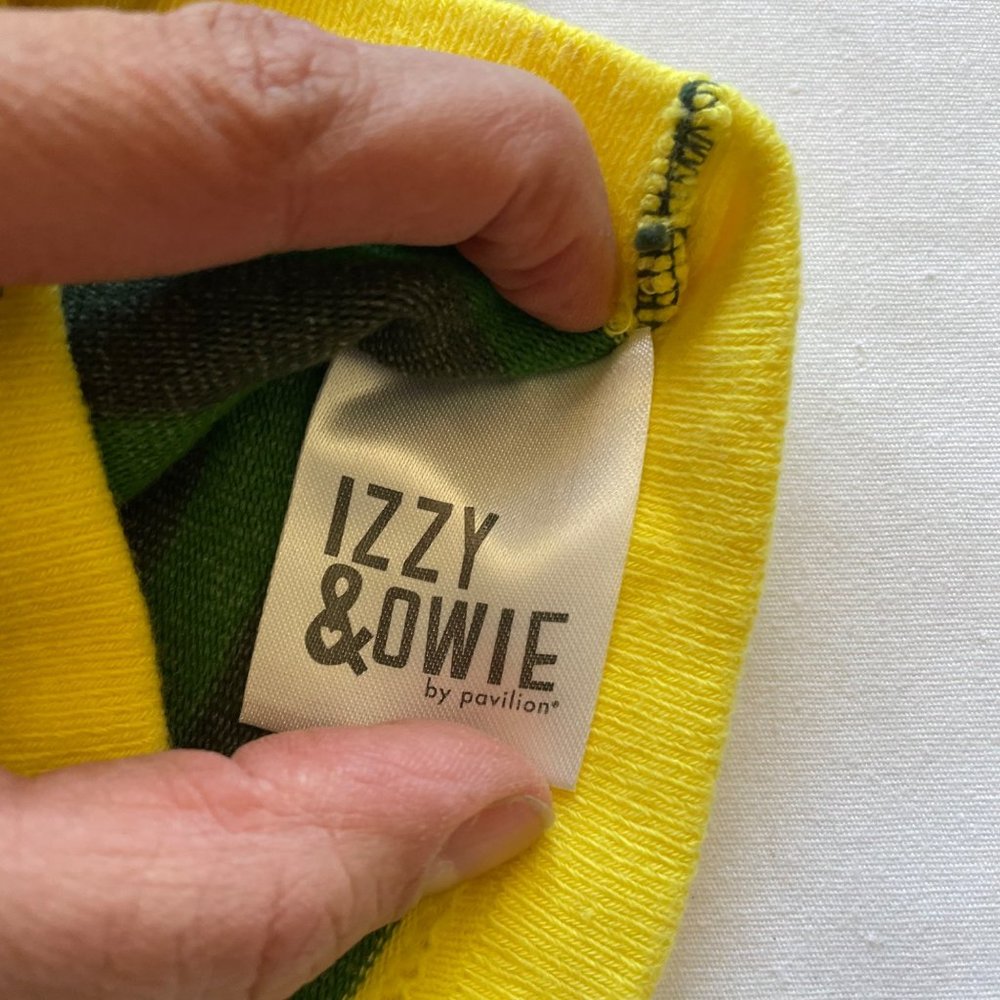 Izzy & Owie Green and Yellow Baby Hat One Size - Picture 4 of 6